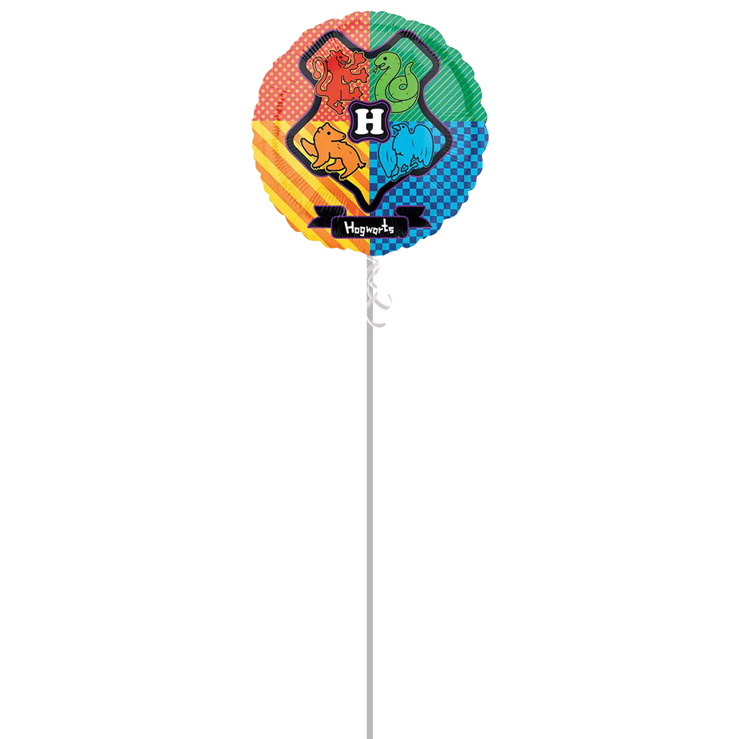 Harry Potter Hogwarts Round Foil Helium Balloon - Inflated Balloon in a Box Product Gallery Image