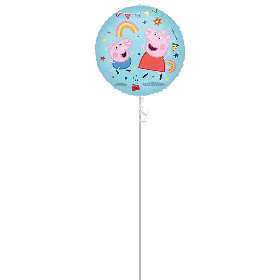 Peppa Pig Messy Play Round Foil Helium Balloon - Inflated Balloon in a Box Product Gallery Image