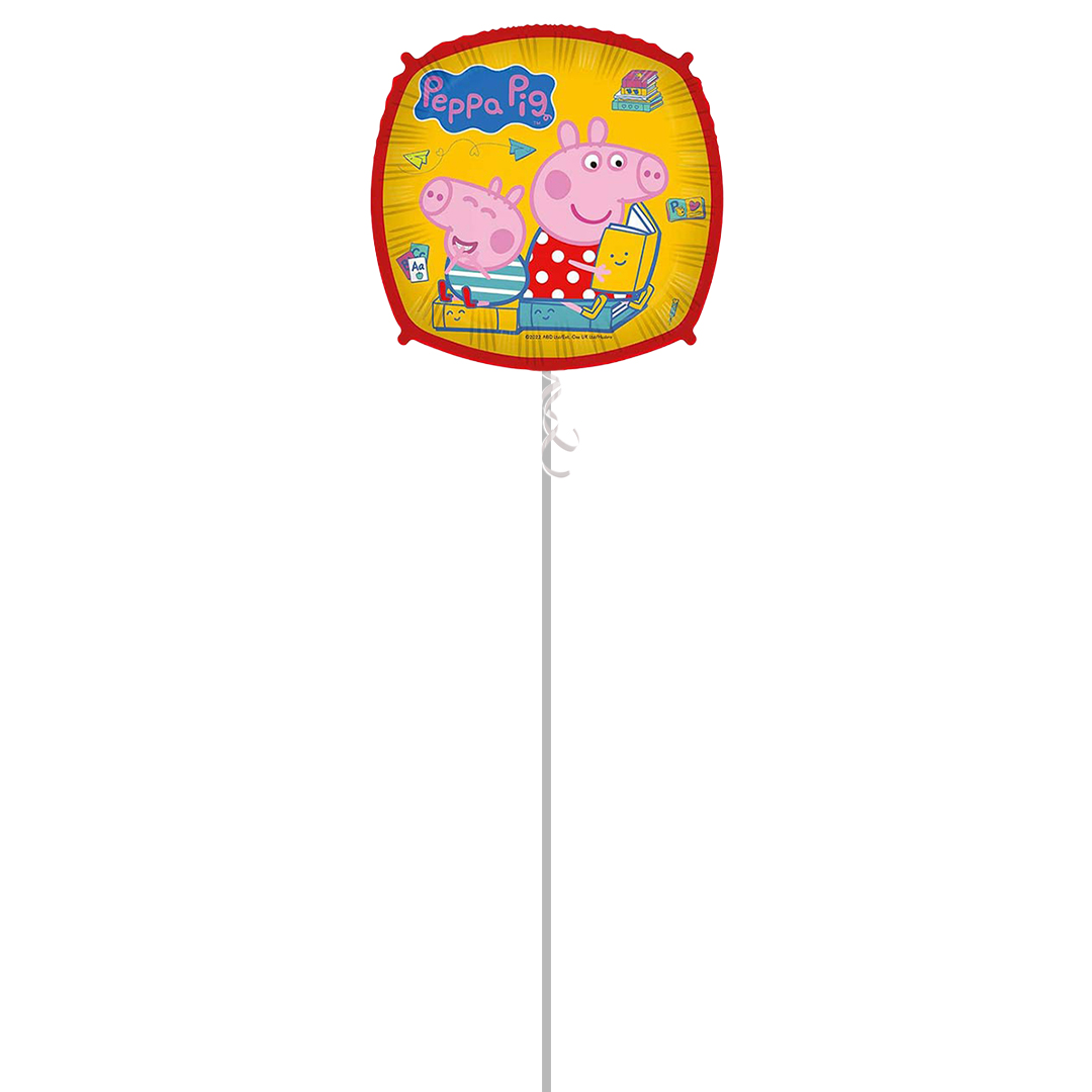 Peppa Pig Square Foil Helium Balloon - Inflated Balloon in a Box Product Gallery Image