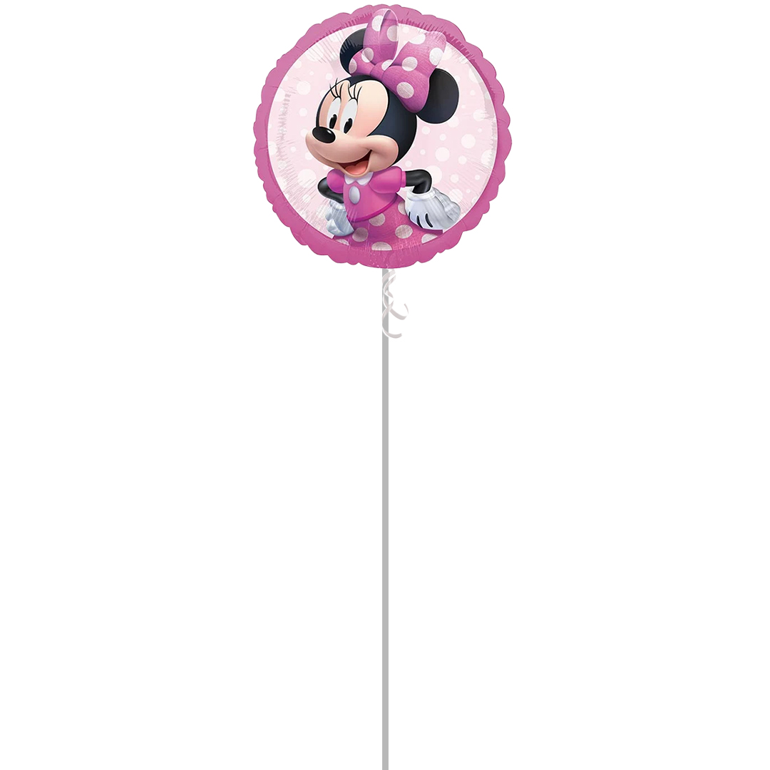 Minnie Mouse Forever Round Foil Helium Balloon - Inflated Balloon in a Box