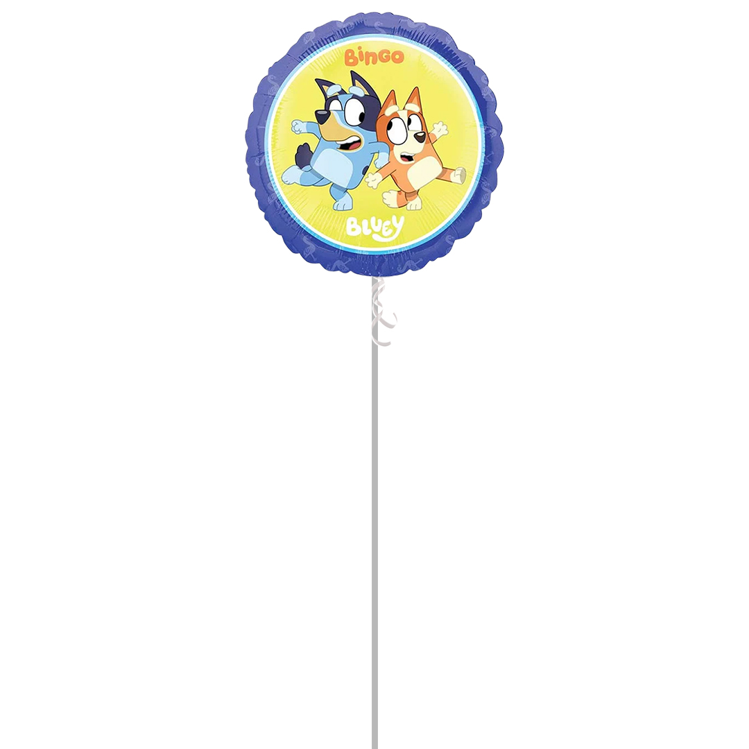 Bingo Bluey Round Foil Helium Balloon - Inflated Balloon in a Box Product Gallery Image