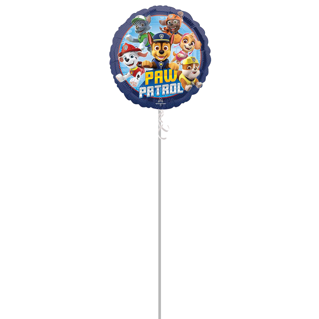 Paw Patrol Round Foil Helium Balloon - Inflated Balloon in a Box Product Gallery Image