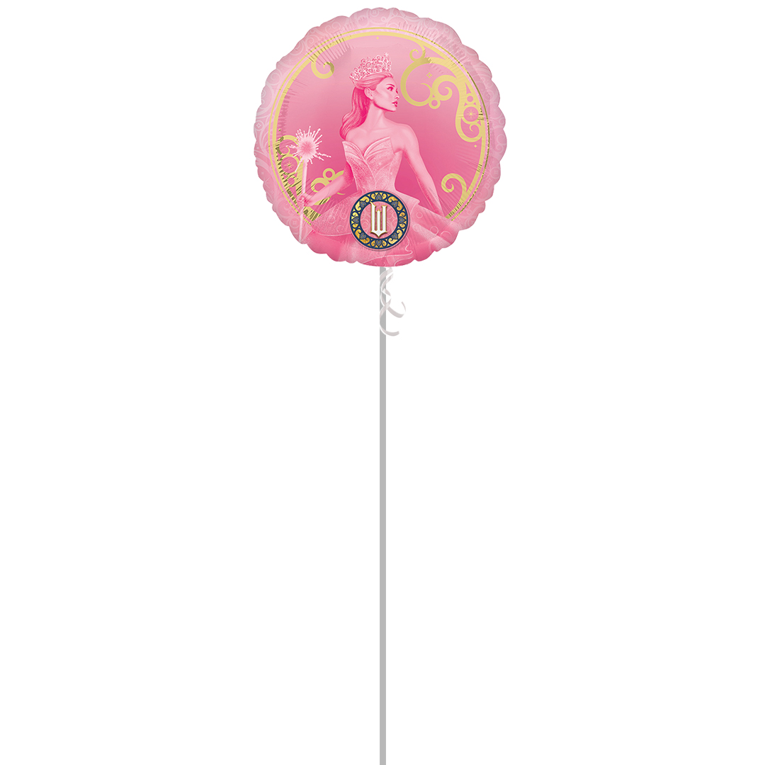Wicked Glinda & Elphaba Round Foil Helium Balloon - Inflated Balloon in a Box Product Gallery Image
