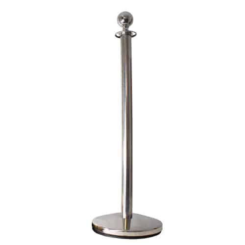 2 Prestige Chrome Poles With 1 Blue Velvet Rope Product Gallery Image