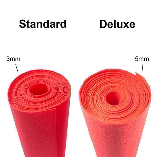 1 Metre Wide Deluxe Exhibition Quality Ribbed Heavy Duty Red Carpet Runner Product Gallery Image