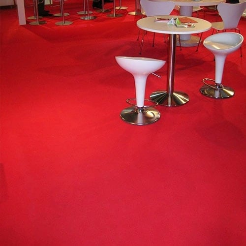 1 Metre Wide Deluxe Exhibition Quality Ribbed Heavy Duty Red Carpet Runner Product Gallery Image