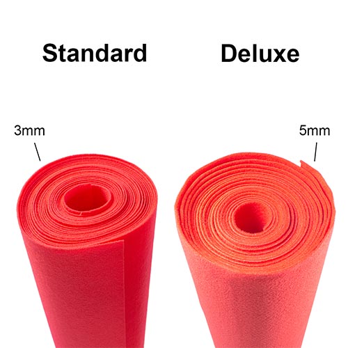 5 Metres Deluxe Exhibition Quality Ribbed Heavy Duty Red Carpet Runner 1 Metre Wide Product Gallery Image