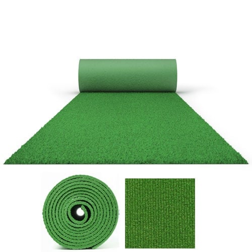 5 Metres Exhibition Quality Ribbed Heavy Duty Spring Green Carpet Runner 2 Metres Wide Product Gallery Image