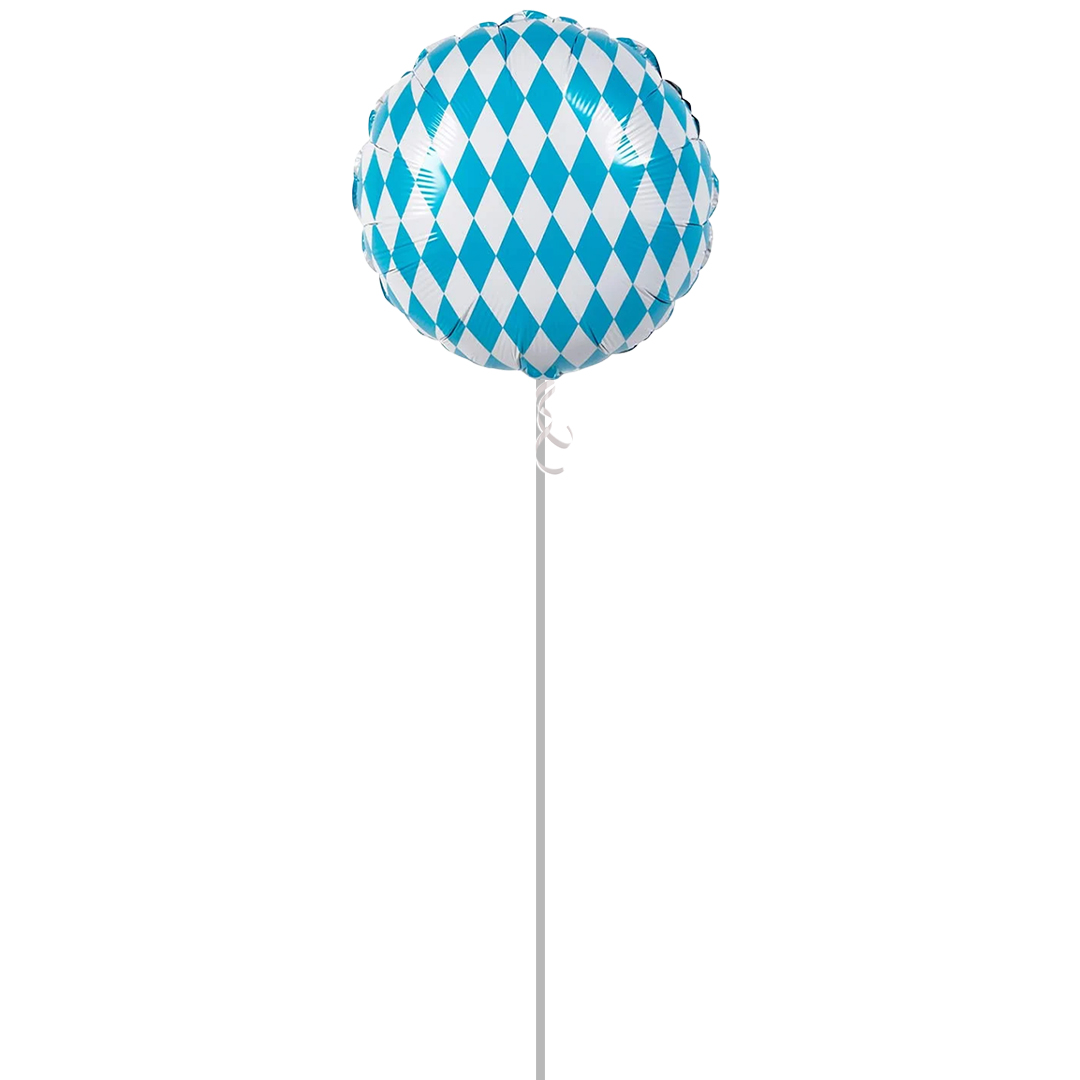 Bavaria Oktoberfest Round Foil Helium Balloon - Inflated Balloon in a Box Product Gallery Image