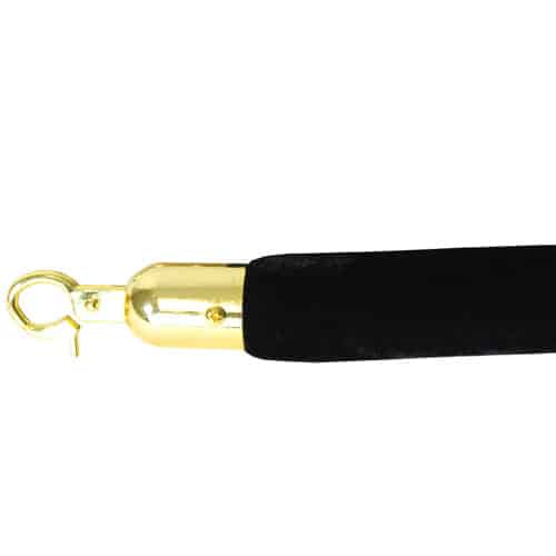 1 Prestige Brass Pole With 1 Black Velvet Rope Product Gallery Image