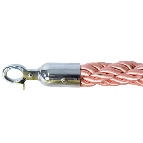 2 Prestige Chrome Poles With 1 Pink Braided Rope Product Gallery Image