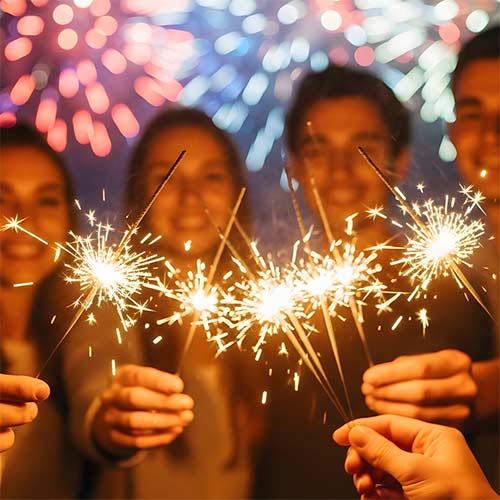 6 Hand Held Sparklers 25cm - 1 Pack of 6 Product Gallery Image