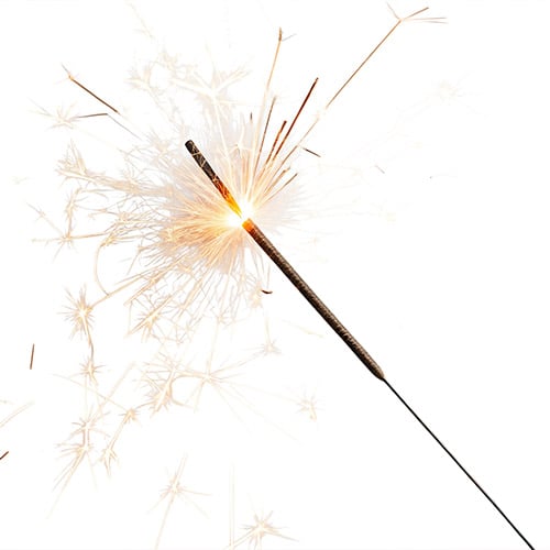 6 Hand Held Sparklers 25cm - 1 Pack of 6 Product Gallery Image