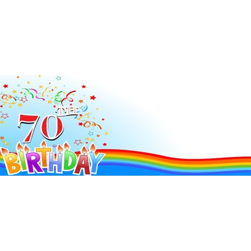 70th Birthday Personalised Banners | Partyrama