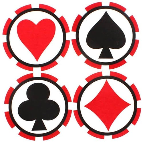 Casino Themed Coasters - Pack of 8 Product Image