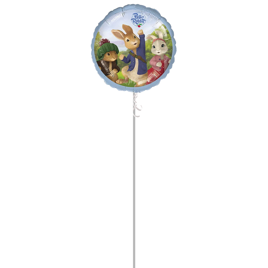 Peter Rabbit Television Round Foil Helium Balloon - Inflated Balloon in a Box Product Gallery Image