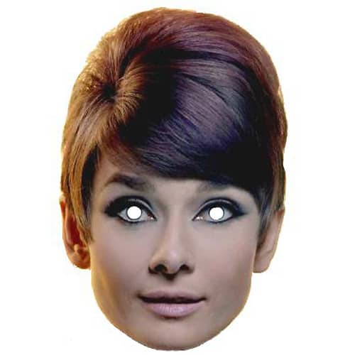 Audrey Hepburn Cardboard Face Mask Product Image