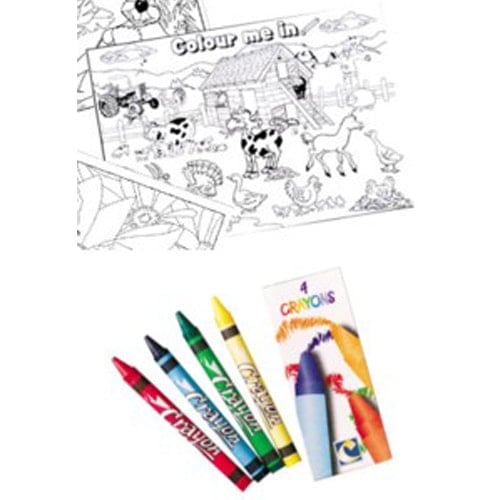 Barnyard A4 Colouring Sheet with 4 Crayons Product Image