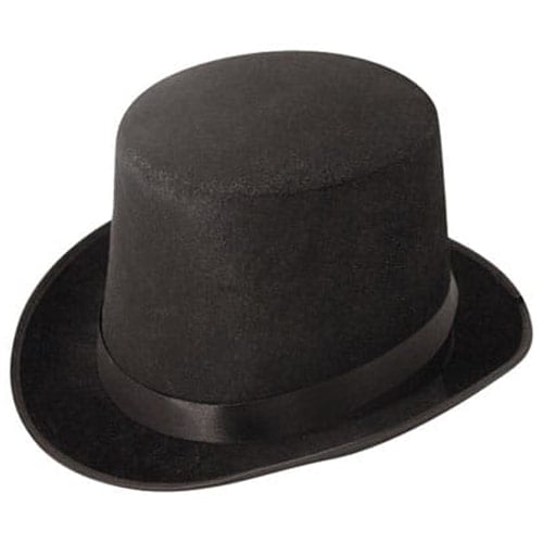 Black Velour Topper Hat Product Image