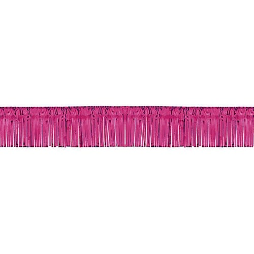 Burgundy Metallic Fringe Garland - 18 Ft x 5 Inches / 549 x 13cm - Pack of 25 Product Image
