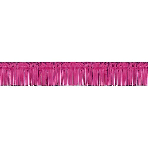 Burgundy Metallic Fringe Garland - 18 Ft x 5 Inches / 549 x 13cm - Pack of 25 Product Image