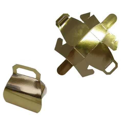 Metallic Gold Handbag Favour Box Product Image