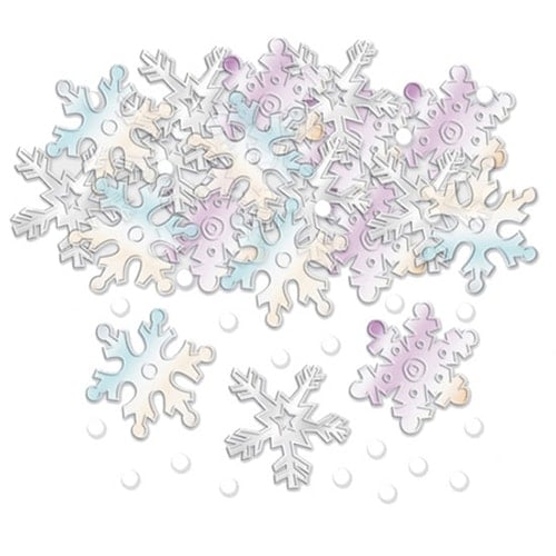 Iridescent Snowflakes Table Confetti - 14 Grams Product Image