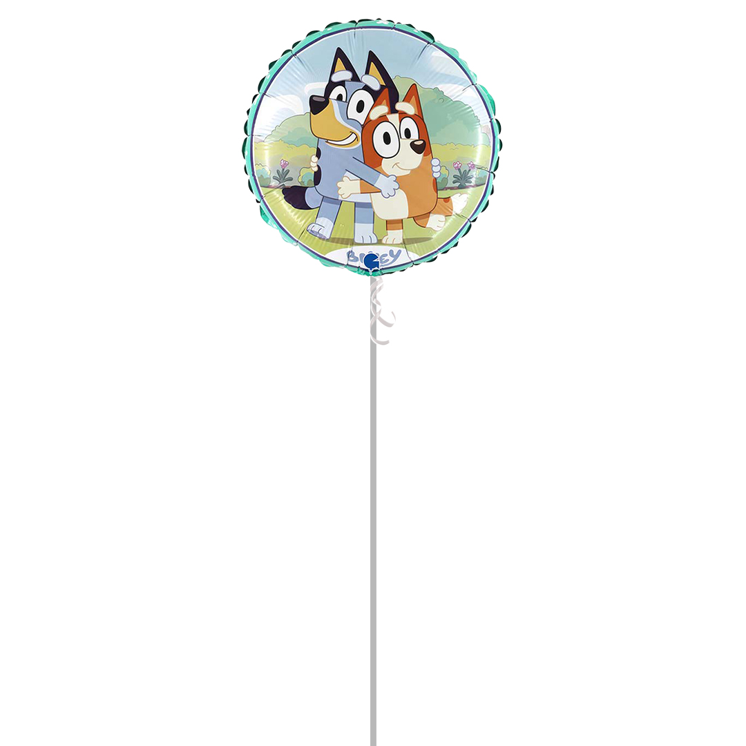 Bluey Round Foil Helium Balloon - Inflated Balloon in a Box Product Gallery Image