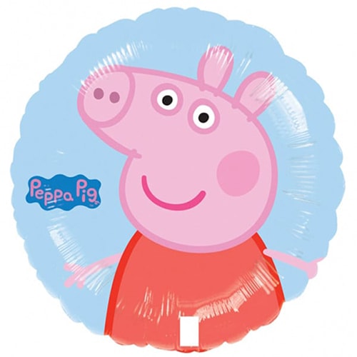 Peppa Pig Round Foil Helium Balloon 43cm / 17 in Product Image