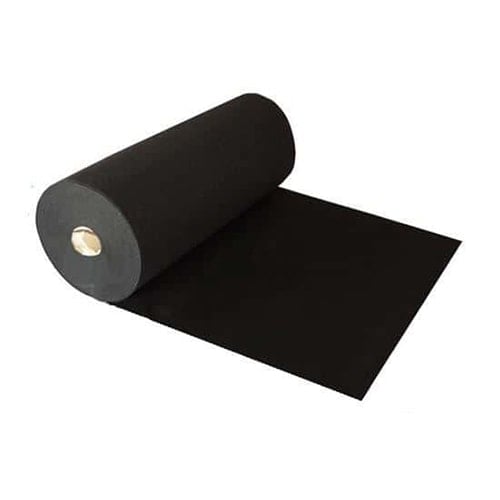 1 Metre Exhibition Quality Ribbed Heavy Duty Black Carpet Runner 1 Metre Wide Product Gallery Image