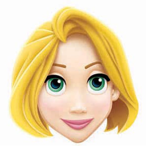 Disney Princess Rapunzel Cardboard Face Mask Product Image