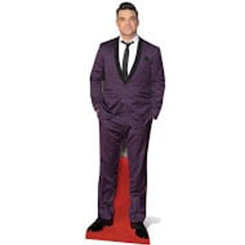 Robbie Williams Purple Suit Lifesize Cardboard Cutout - 185cm Product Gallery Image