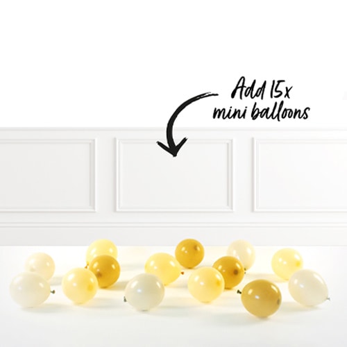 Inflated Satin Cream Birthday Balloon Numbers Product Gallery Image