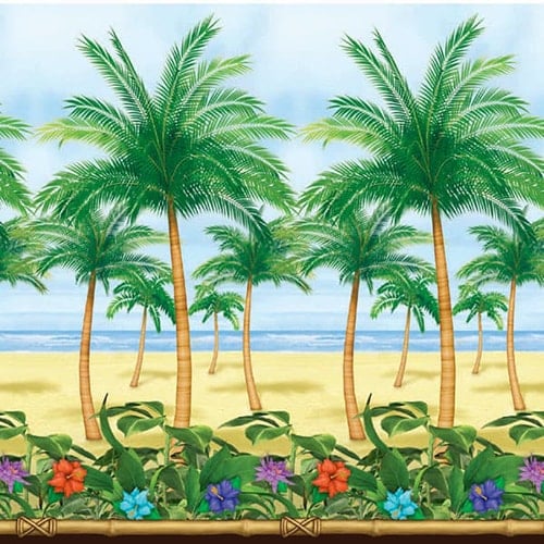 Tropical Paradise Backdrop Scene Setter Room Roll Product Image