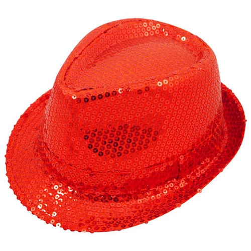 Sequin Red Gangster Hat Product Image