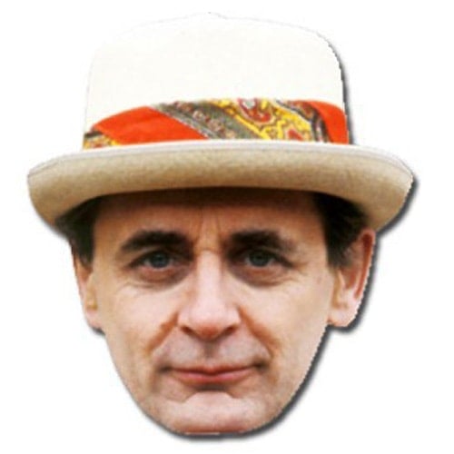 The Seventh Doctor Sylvester McCoy Doctor Who Cardboard Face Mask Product Image