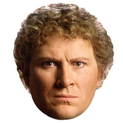 Dr Who The 6th Doctor Cardboard Face Mask Product Image