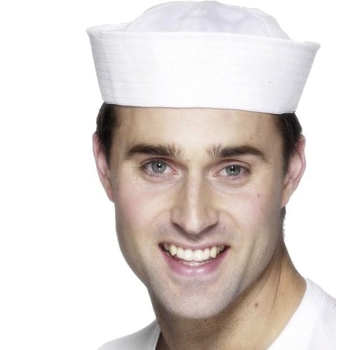 White US Sailor Hat Product Image