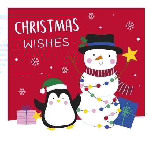 Santa & Friends Christmas White Greeting Cards - Pack of 20 Product Gallery Image