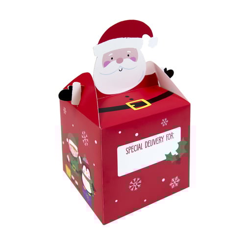 Personalisable Santa Claus Christmas Treat Boxes - Pack of 4 Product Image