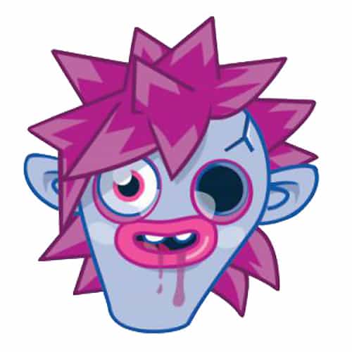 Moshi Monsters Zommer Cardboard Face Mask Product Image