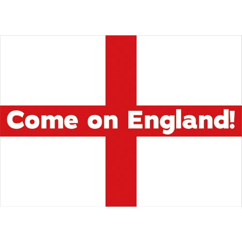 A2 Come on England Party Sign Decoration 59cm x 42cm Product Image