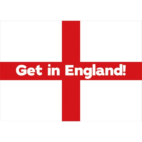 A2 Get in England Party Sign Decoration 59cm x 42cm Product Image