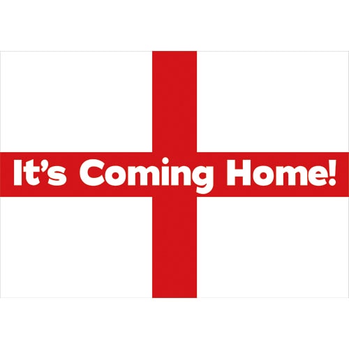 A2 It's Coming Home England Party Sign Decoration 59cm x 42cm Product Image