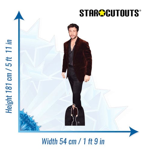Aaron Taylor-Johnson Brown Jacket Lifesize Cardboard Cutout 181cm Product Gallery Image