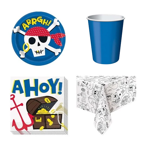 Ahoy Pirate 8 Person Value Party Pack