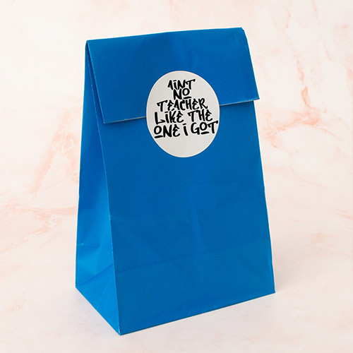 Ain't No Teacher Like the One I Got Round Stickers 60mm - Sheet of 12 Product Gallery Image