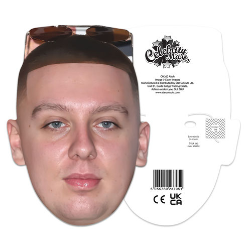 Aitch Cardboard Face Mask Product Gallery Image