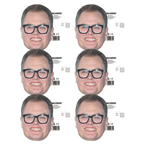 Alan Carr Cardboard Face Masks - Pack of 6 Product Gallery Image