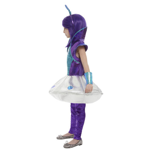 Alien Girl Fancy Dress Costume Kids Large - Age 10-12 Product Gallery Image